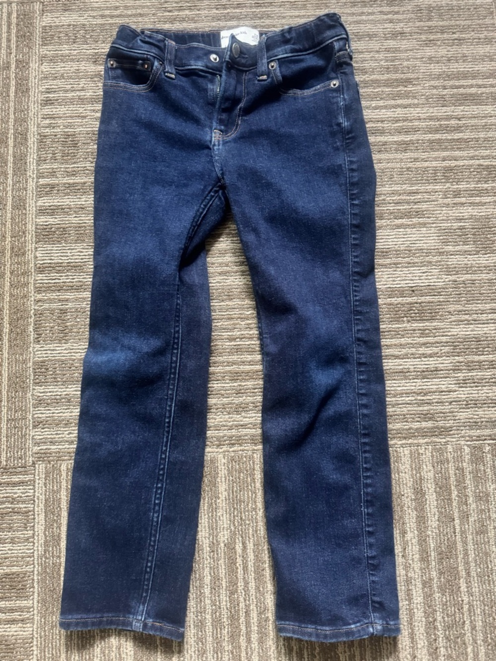 abercrombie kids Straight Skinny Leg Dark Blue Jeans boys 7 8